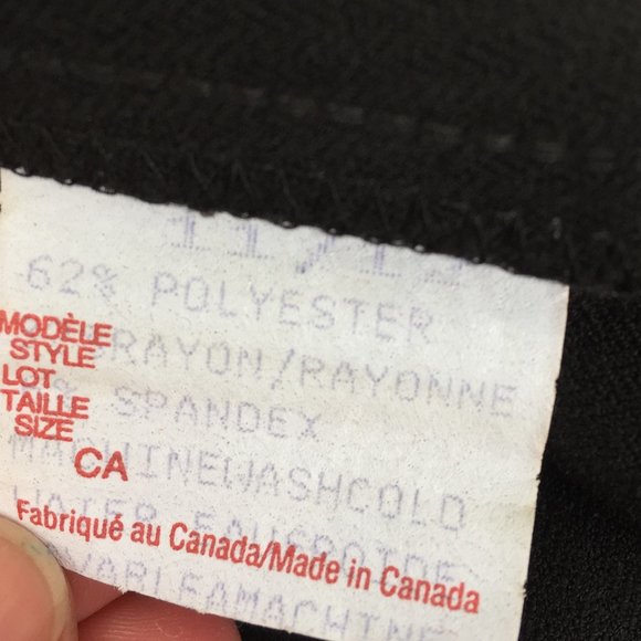 Daniel Laurent vintage black skirt w/belt - 11/12 - Picture 4 of 7